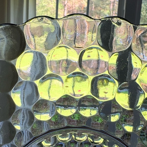 Vintage Glass Bubble Bowl- hint of blue- - Picture 15 of 15